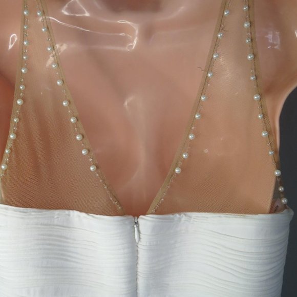 FRANK LYMAN - DESIGNER DRESS - WEDDING, COCKTAIL, PARTY - SIZE 10 - STUN… - Picture 10 of 11